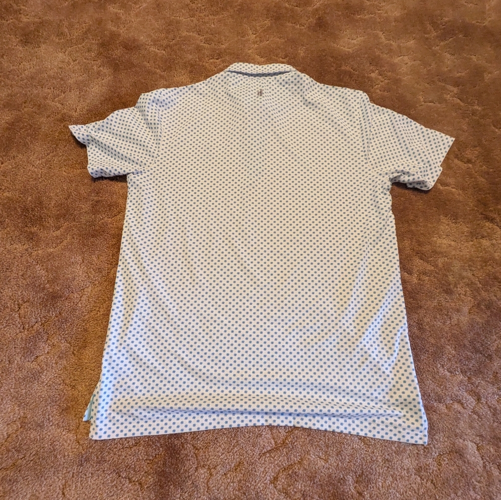 Johnnie O Golf Polo 1899 Blue Flowers Size M - Picture 7 of 8